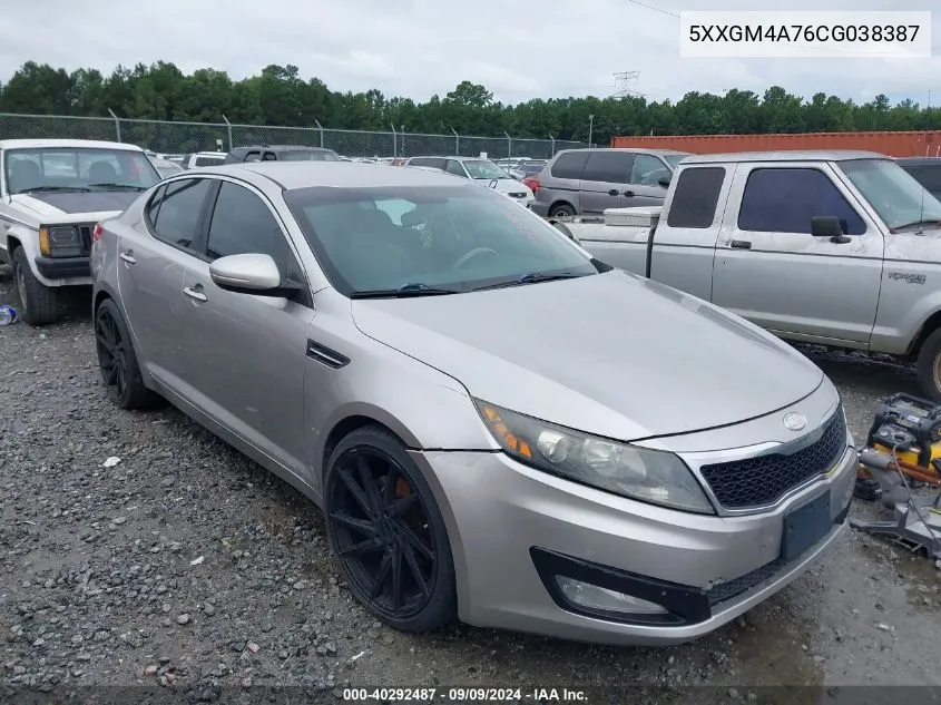 2012 Kia Optima Lx VIN: 5XXGM4A76CG038387 Lot: 40292487