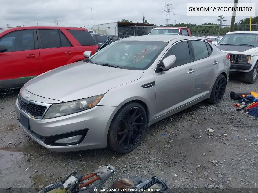 2012 Kia Optima Lx VIN: 5XXGM4A76CG038387 Lot: 40292487