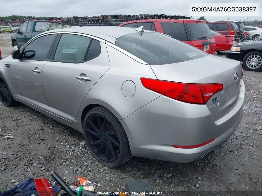 5XXGM4A76CG038387 2012 Kia Optima Lx