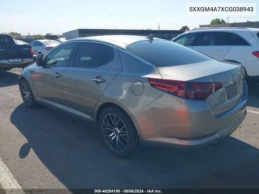 2012 Kia Optima Lx VIN: 5XXGM4A7XCG038943 Lot: 40294195