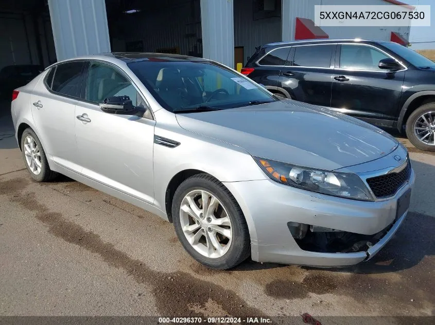 2012 Kia Optima Ex VIN: 5XXGN4A72CG067530 Lot: 40296370