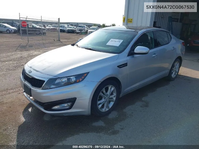 2012 Kia Optima Ex VIN: 5XXGN4A72CG067530 Lot: 40296370