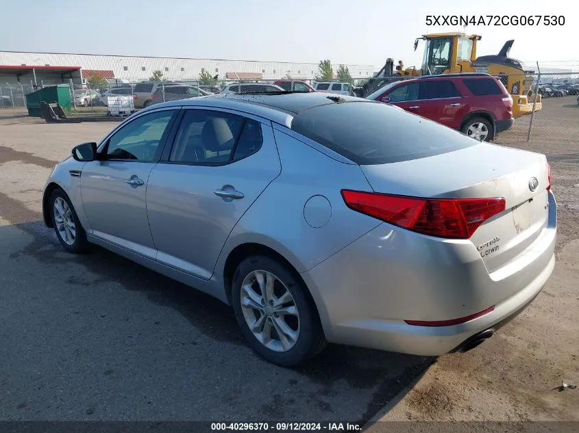 2012 Kia Optima Ex VIN: 5XXGN4A72CG067530 Lot: 40296370