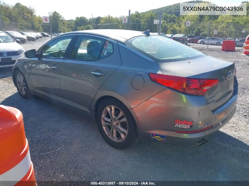 2012 Kia Optima Ex VIN: 5XXGN4A79CG043936 Lot: 40313887