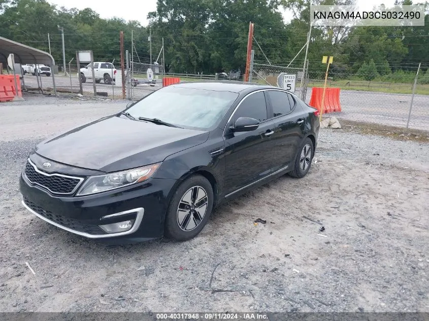 2012 Kia Optima Hybrid Ex VIN: KNAGM4AD3C5032490 Lot: 40317948