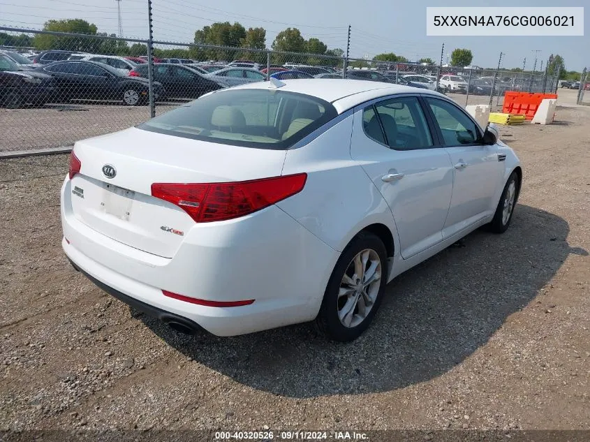 5XXGN4A76CG006021 2012 Kia Optima Ex