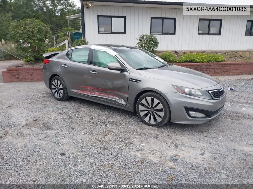 2012 Kia Optima Sx VIN: 5XXGR4A64CG001086 Lot: 40322413