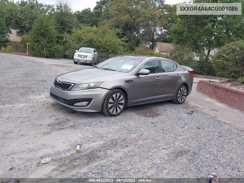 5XXGR4A64CG001086 2012 Kia Optima Sx