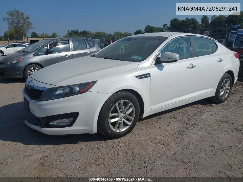 2012 Kia Optima Lx VIN: KNAGM4A72C5291241 Lot: 40346766