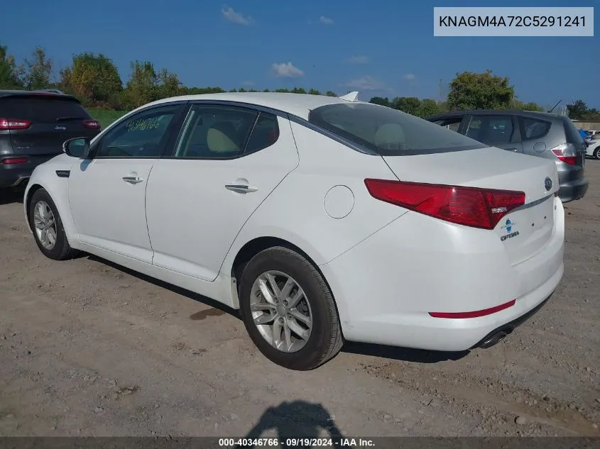 KNAGM4A72C5291241 2012 Kia Optima Lx