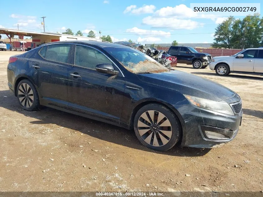 2012 Kia Optima Sx VIN: 5XXGR4A69CG002749 Lot: 40347015