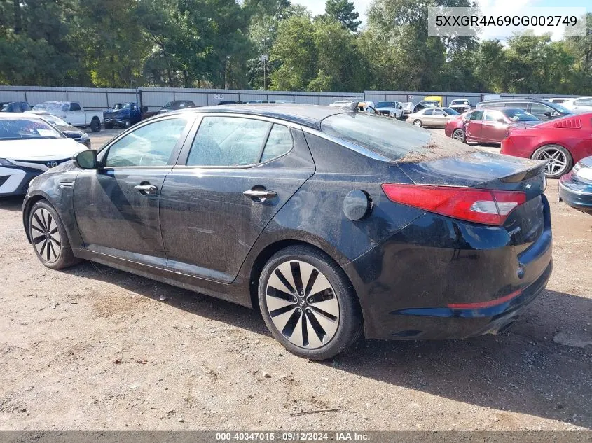 5XXGR4A69CG002749 2012 Kia Optima Sx