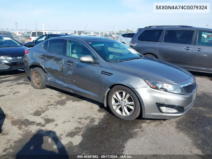 2012 Kia Optima Ex VIN: 5XXGN4A74CG079324 Lot: 40361952