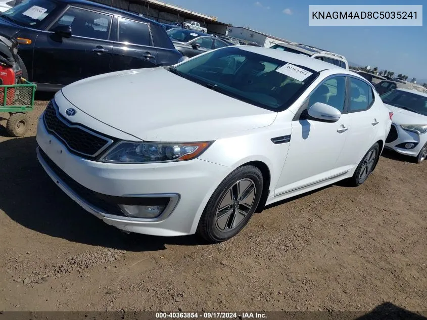 2012 Kia Optima Hybrid Ex VIN: KNAGM4AD8C5035241 Lot: 40363854