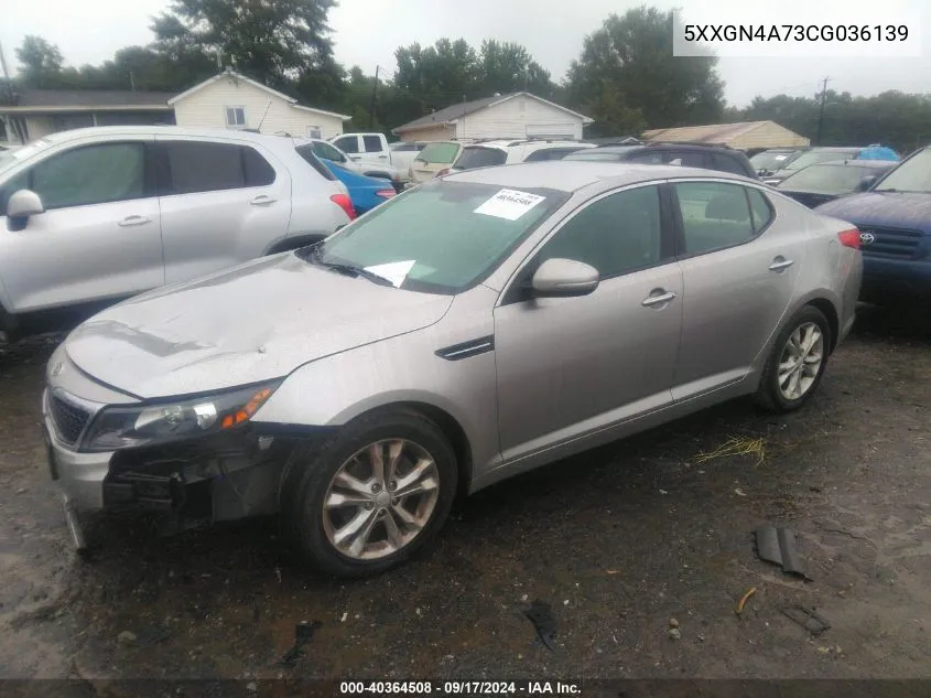 2012 Kia Optima Ex VIN: 5XXGN4A73CG036139 Lot: 40364508