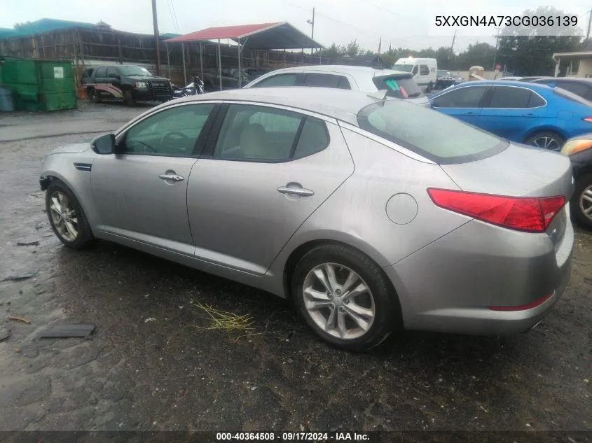 5XXGN4A73CG036139 2012 Kia Optima Ex