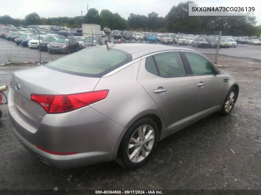 2012 Kia Optima Ex VIN: 5XXGN4A73CG036139 Lot: 40364508