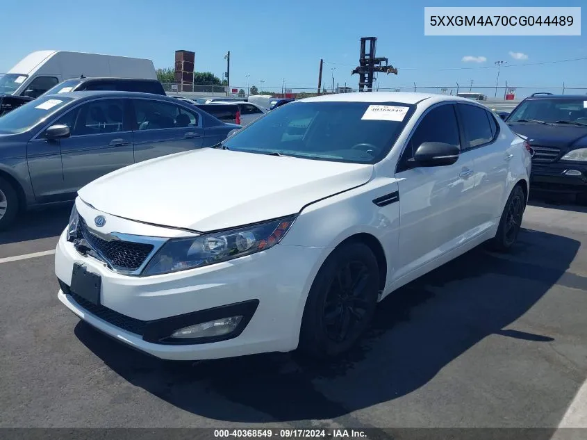 2012 Kia Optima Lx VIN: 5XXGM4A70CG044489 Lot: 40368549