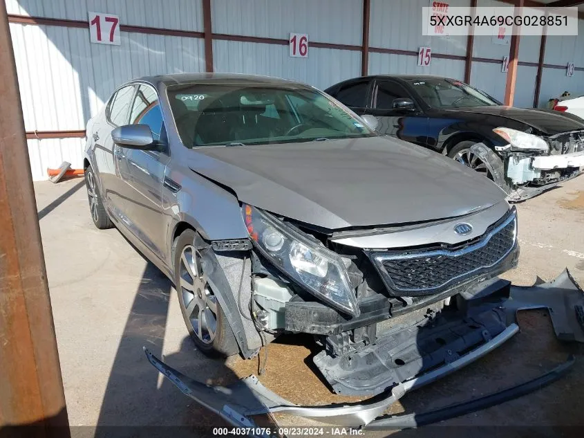 2012 Kia Optima Sx VIN: 5XXGR4A69CG028851 Lot: 40371076