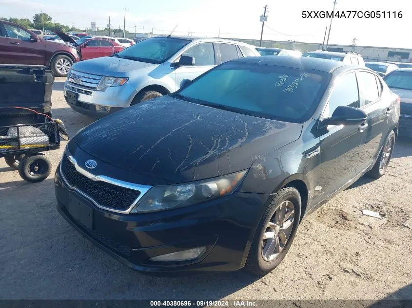 2012 Kia Optima Lx VIN: 5XXGM4A77CG051116 Lot: 40380696