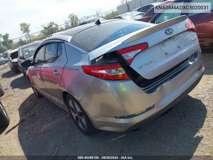 KNAGM4ADXC5020031 2012 Kia Optima Hybrid Ex