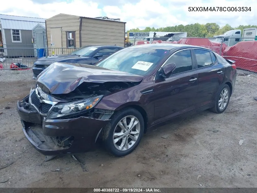 5XXGM4A78CG063534 2012 Kia Optima Lx