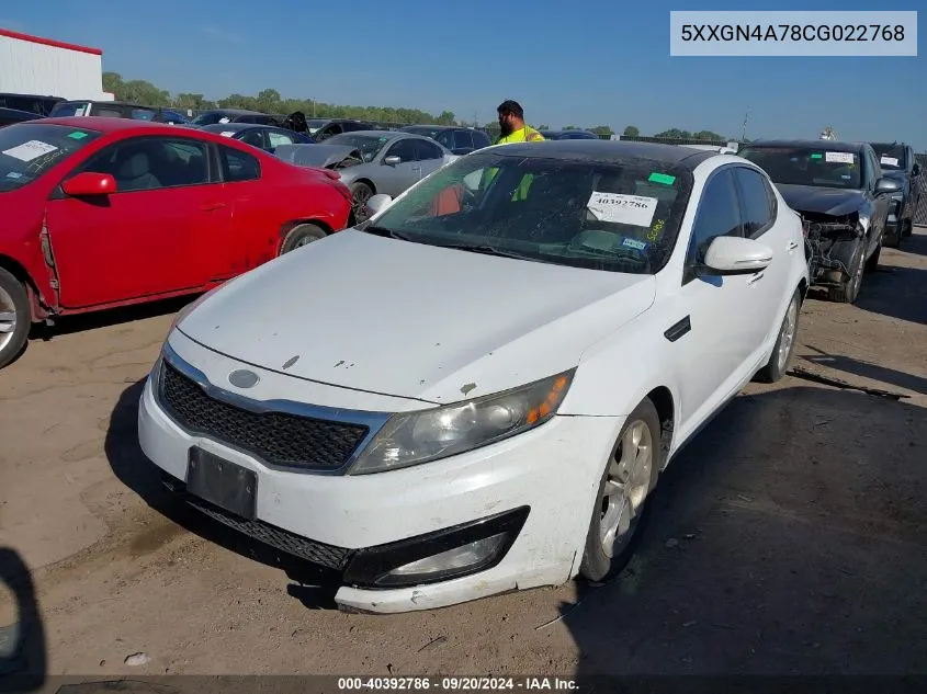 5XXGN4A78CG022768 2012 Kia Optima Ex