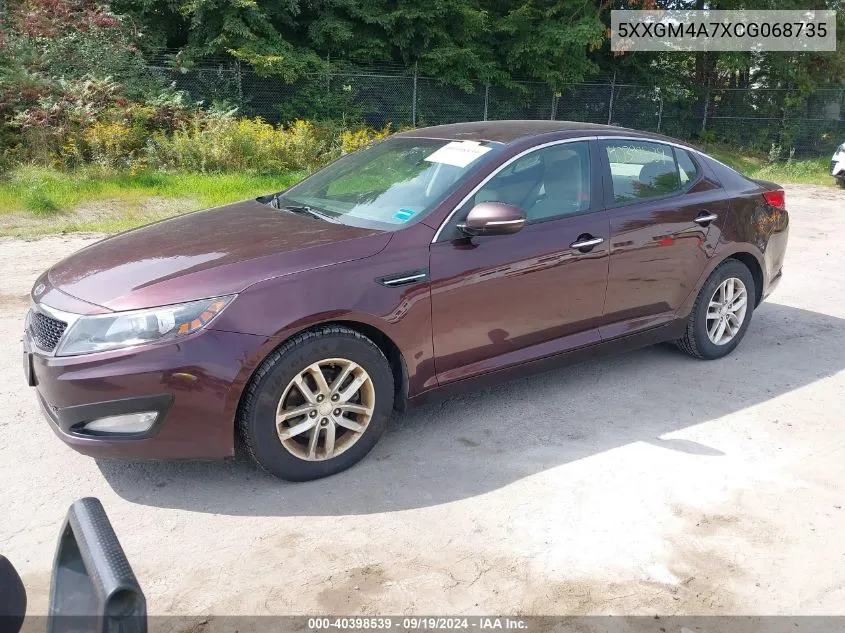 5XXGM4A7XCG068735 2012 Kia Optima Lx