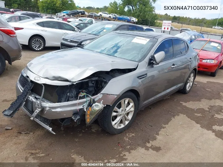 2012 Kia Optima Ex VIN: 5XXGN4A71CG037340 Lot: 40404194