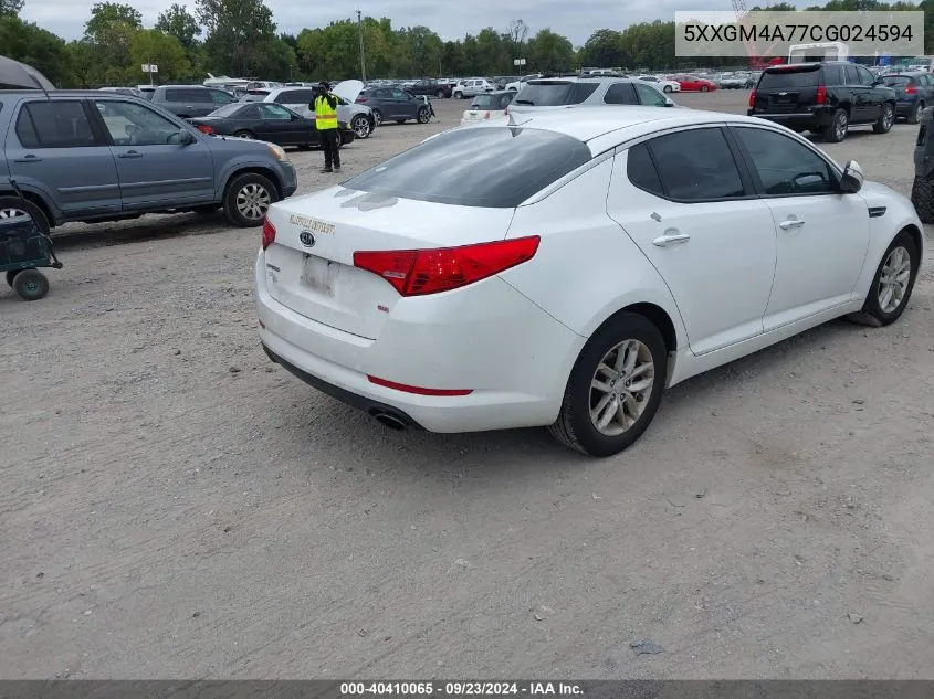 5XXGM4A77CG024594 2012 Kia Optima Lx