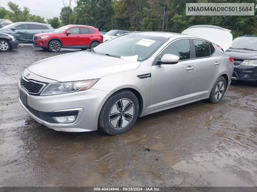 2012 Kia Optima Hybrid Ex VIN: KNAGM4AD8C5015684 Lot: 40434946