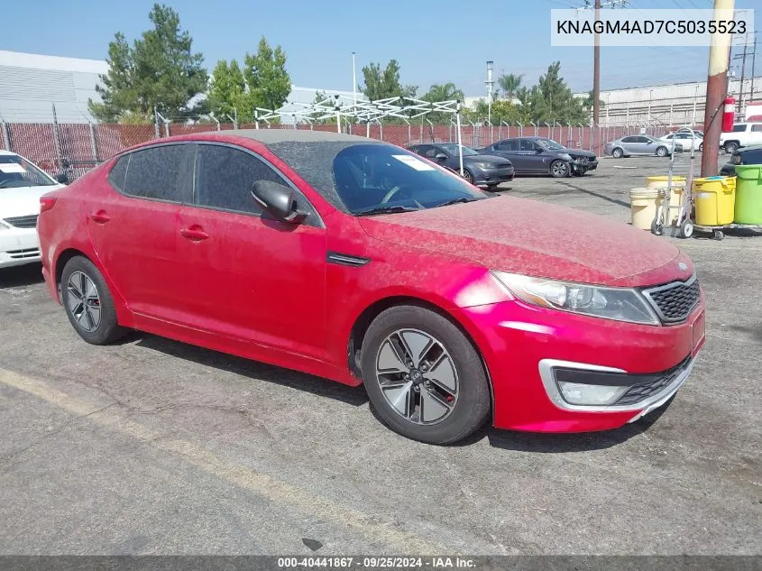 KNAGM4AD7C5035523 2012 Kia Optima Hybrid Ex