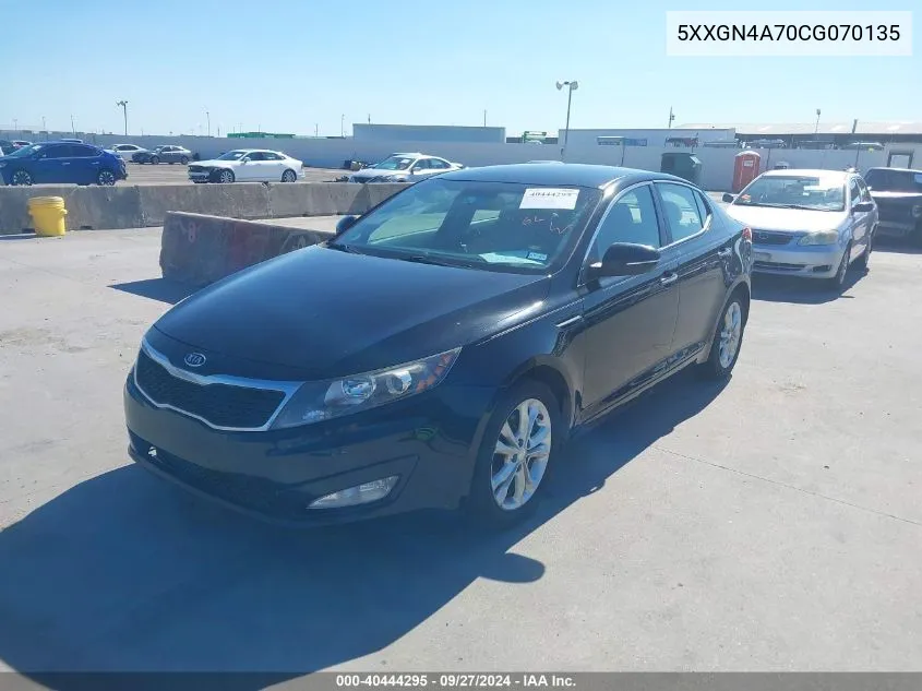 2012 Kia Optima Ex VIN: 5XXGN4A70CG070135 Lot: 40444295