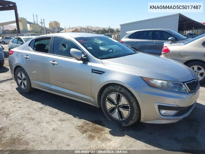 KNAGM4AD5C5017487 2012 Kia Optima Hybrid Ex