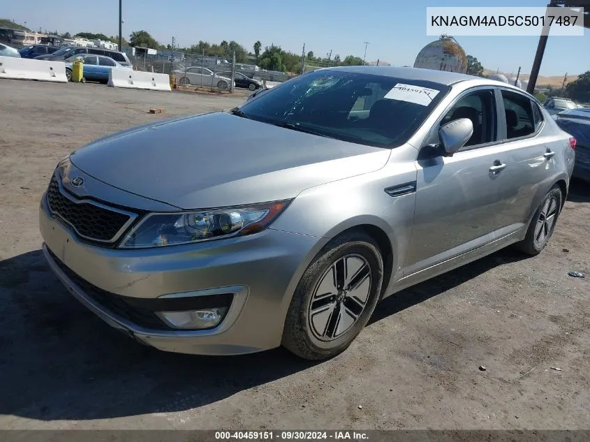 KNAGM4AD5C5017487 2012 Kia Optima Hybrid Ex