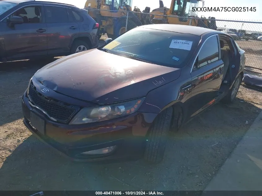 5XXGM4A75CG025145 2012 Kia Optima Lx