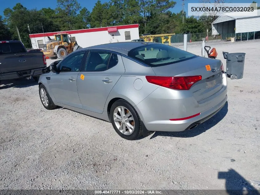 2012 Kia Optima Ex VIN: 5XXGN4A78CG032023 Lot: 40477771