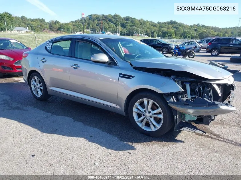 5XXGM4A75CG063216 2012 Kia Optima Lx