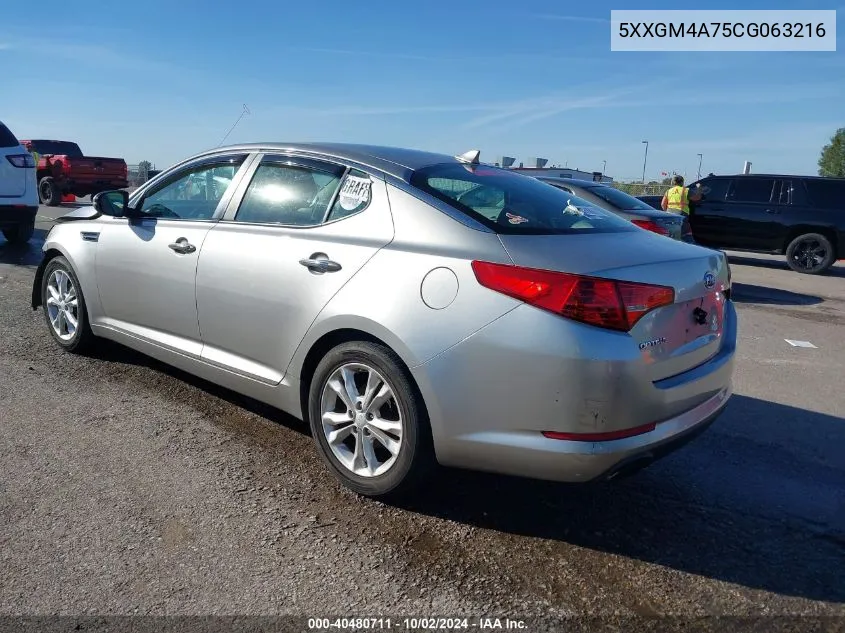 5XXGM4A75CG063216 2012 Kia Optima Lx