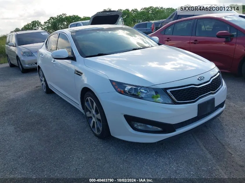 2012 Kia Optima Sx VIN: 5XXGR4A62CG012314 Lot: 40483790