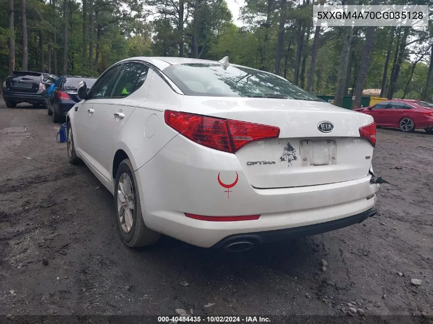 2012 Kia Optima Lx VIN: 5XXGM4A70CG035128 Lot: 40484435