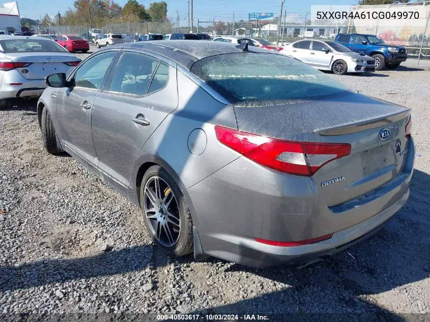 2012 Kia Optima Sx VIN: 5XXGR4A61CG049970 Lot: 40503617