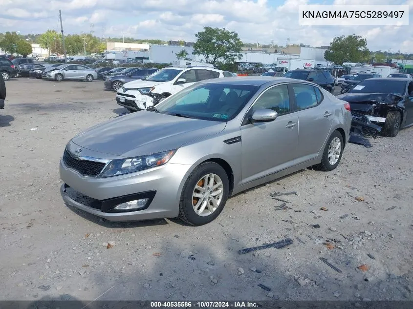 2012 Kia Optima Lx VIN: KNAGM4A75C5289497 Lot: 40535586