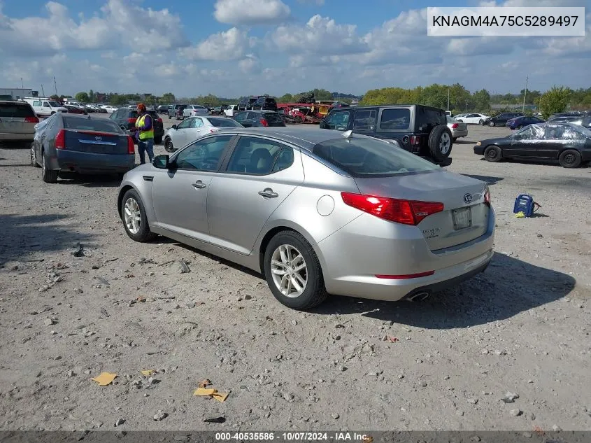 2012 Kia Optima Lx VIN: KNAGM4A75C5289497 Lot: 40535586