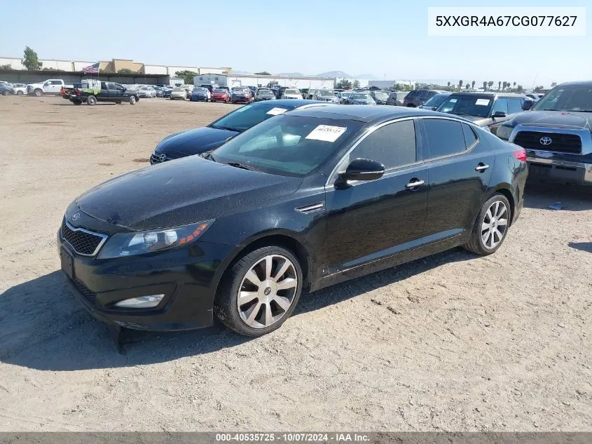 2012 Kia Optima Sx VIN: 5XXGR4A67CG077627 Lot: 40535725