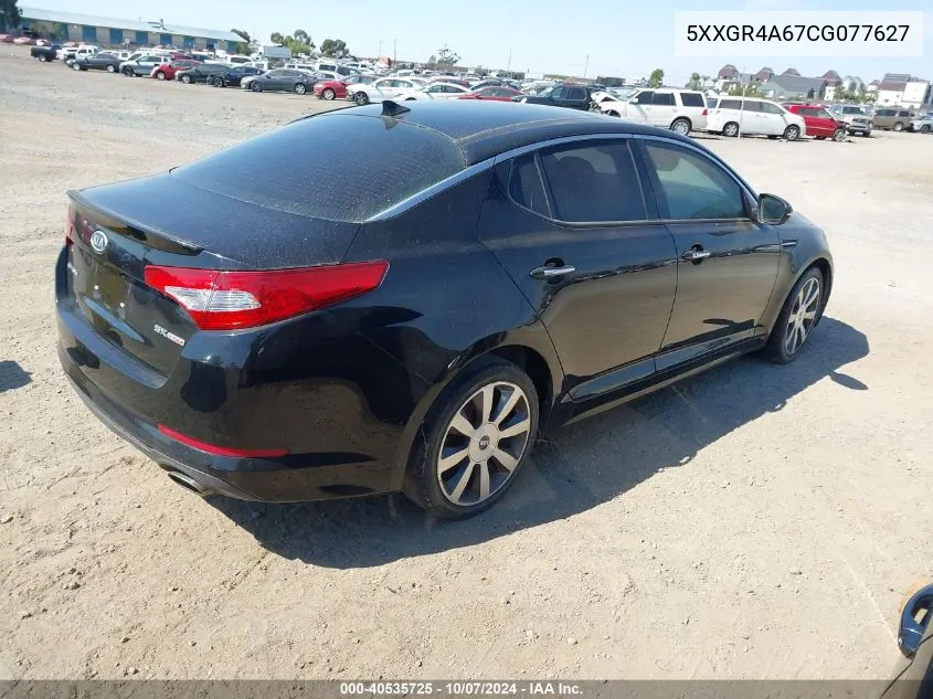 2012 Kia Optima Sx VIN: 5XXGR4A67CG077627 Lot: 40535725