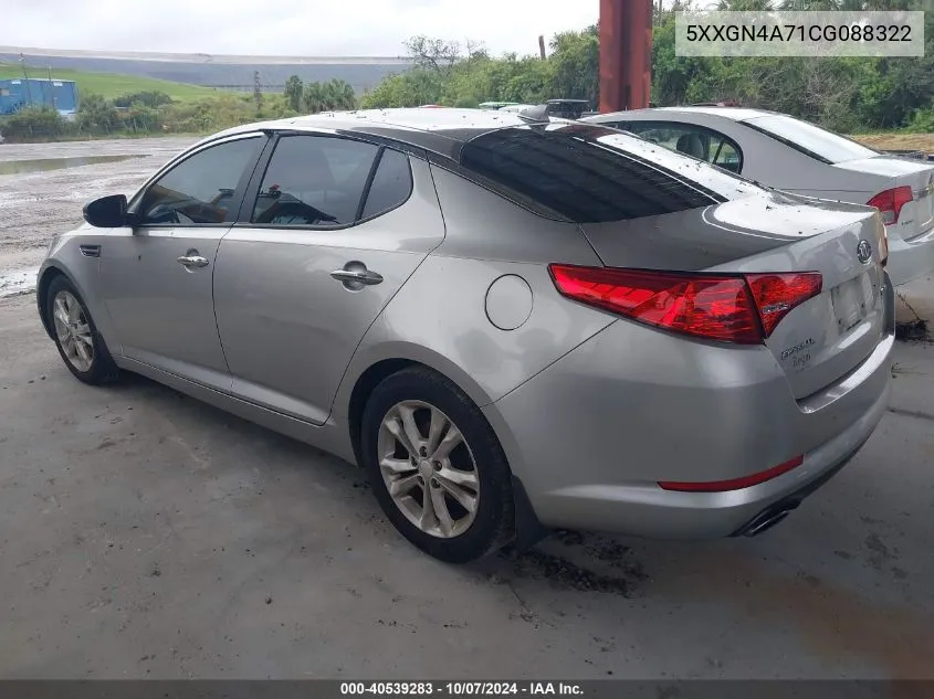 5XXGN4A71CG088322 2012 Kia Optima Ex