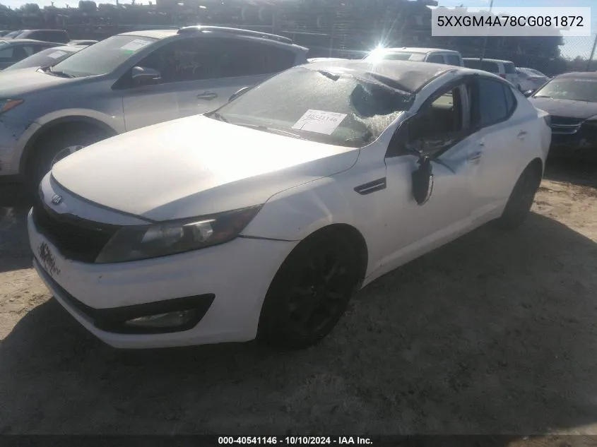 2012 Kia Optima Lx VIN: 5XXGM4A78CG081872 Lot: 40541146