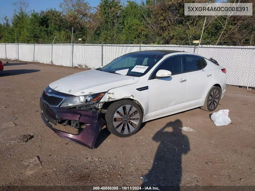 2012 Kia Optima Sx VIN: 5XXGR4A60CG008391 Lot: 40550305