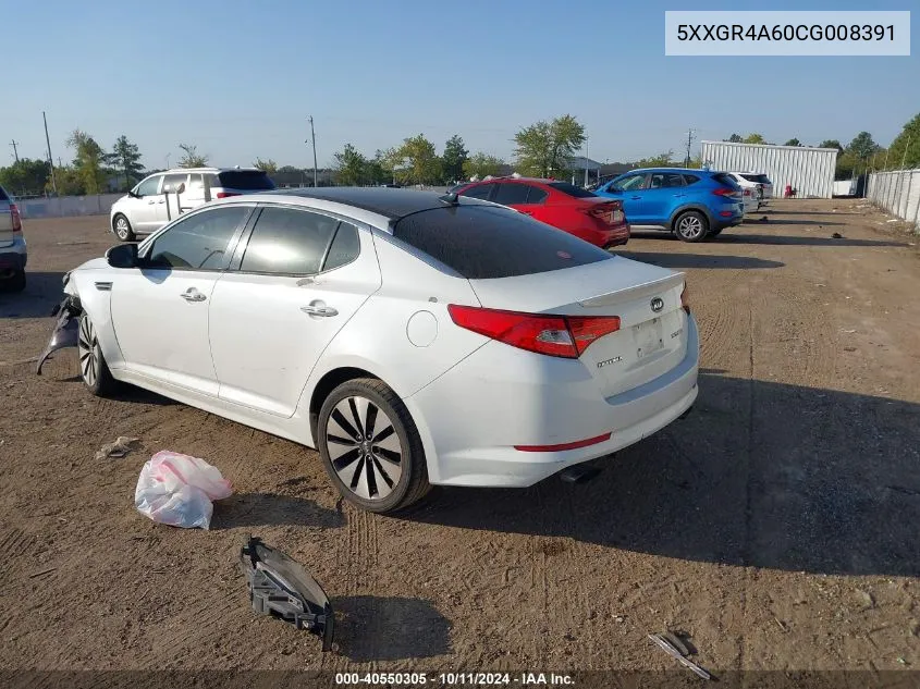 5XXGR4A60CG008391 2012 Kia Optima Sx